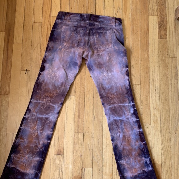 Unique tie dye low rise Cords - Picture 3 of 4